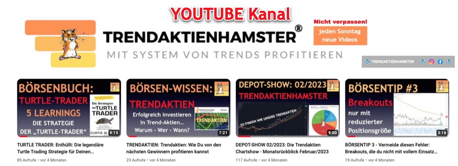 YOUTUBE KANAL TRENDAKTIENHAMSTER